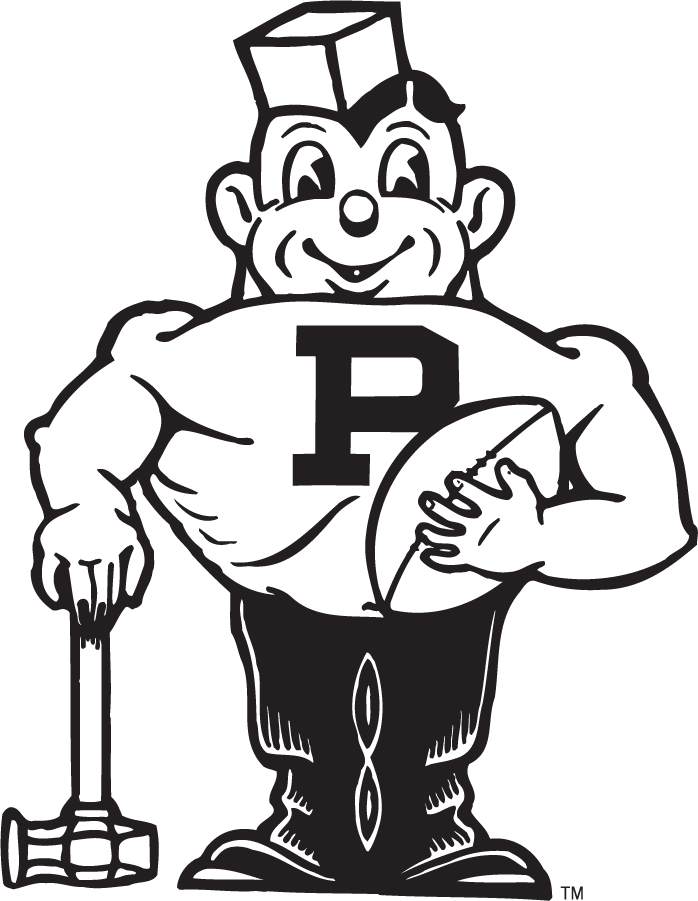 Purdue Boilermakers 1950-1970 Alternate Logo diy DTF decal sticker